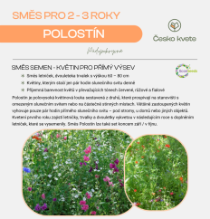 Specifická směs 13 druhů květin - polostín